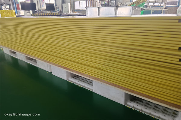 Durable hdpe plastic board yellow 15mm